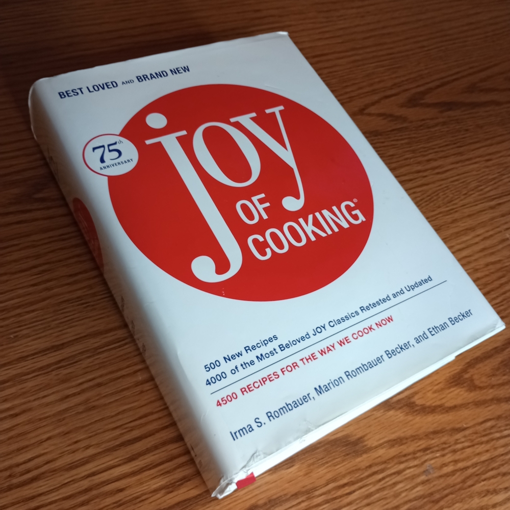 Joy of Cooking Cookbook - Red and White Hardback Book Kitchen